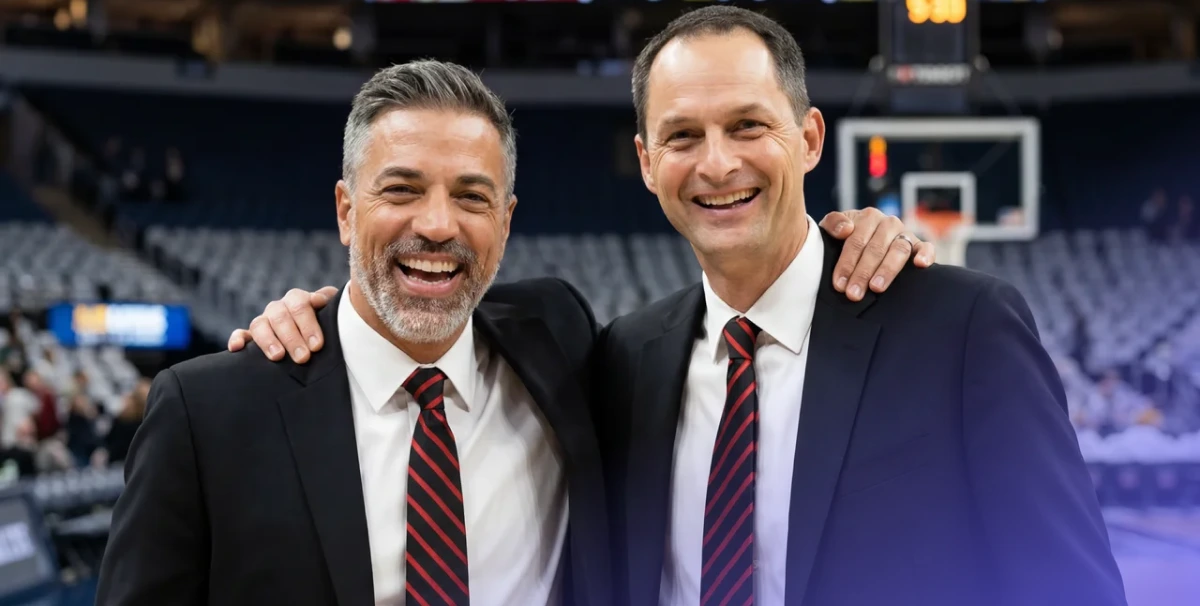 Arturas Karnisovas (Chicago Bulls Executive VP of Basketball Operations) & Steve Jackson (Playday Founder), February 2023